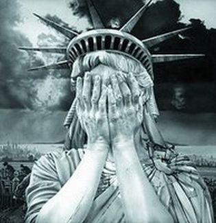 Lady Liberty Crying