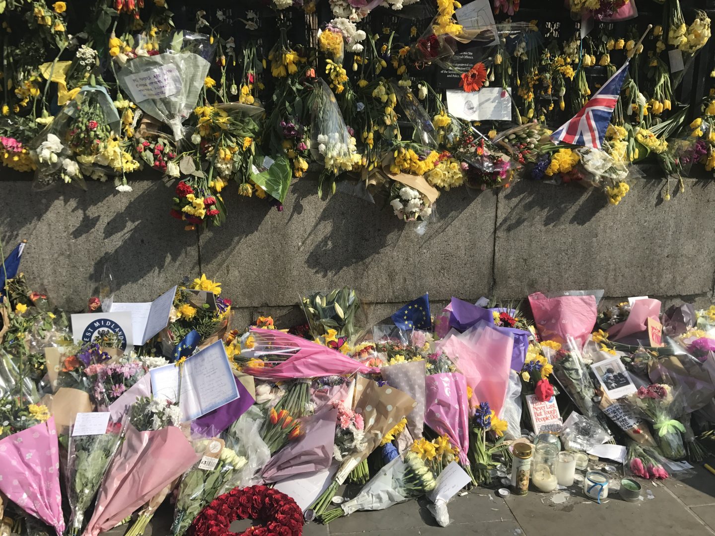 Messages and Flowers at Westminster