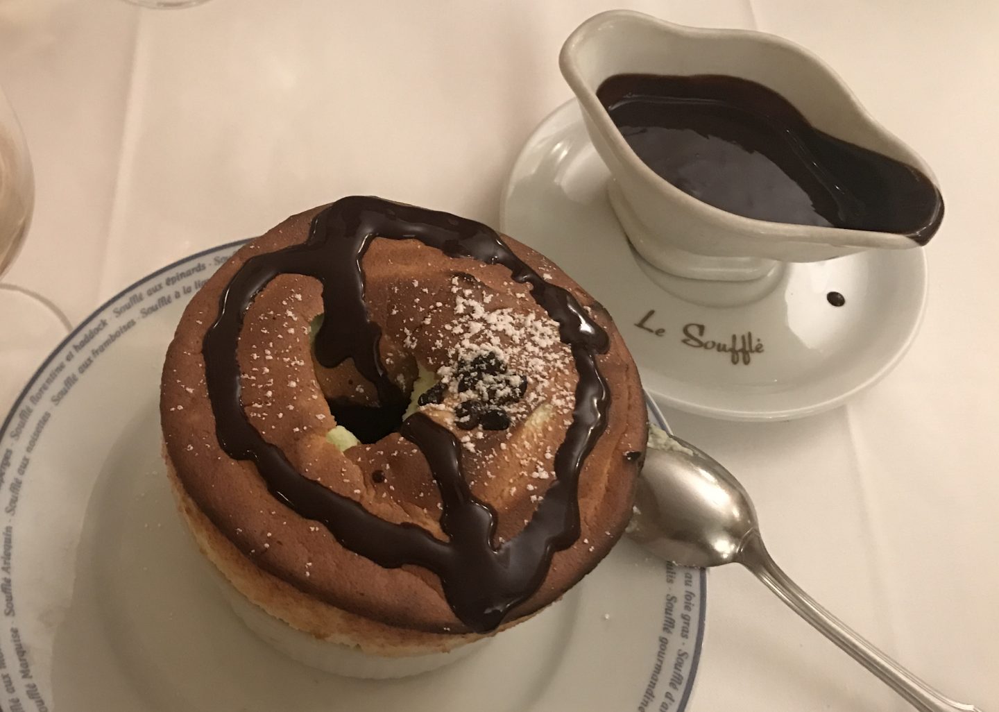 Dark Chocolate and Pistachio sweet Souffle